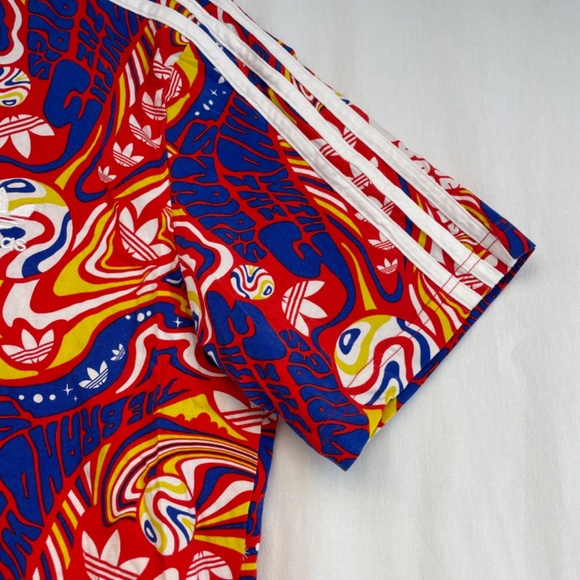 Adidas The Brand With The 3 Stripes Graphic T-Shirt Multicoloured Men’s Size Lar - Picture 4 of 15